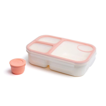 Lock & Lock 980ml To-Go 3-Compratment Airtight Bento Box Lunchbox - Pink