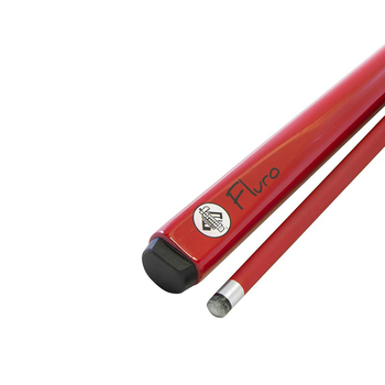 Formula Sports Game Fluro 2 Piece Pool Cue coloured Red