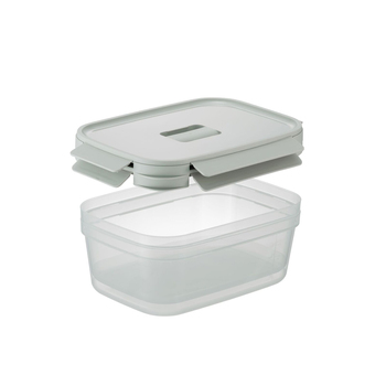 2pc LocknLock Nestopia Rectangular 1.6L/23cm Container Set - Clear/Green