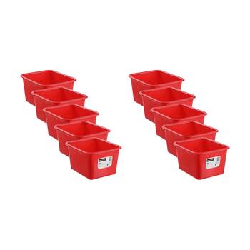 10PK Boxsweden Neo Storage Tub 15L 36x30x21cm Home Organisation Assorted