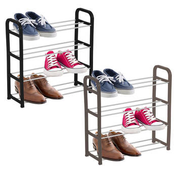 2PK Boxsweden 4 Tier Shoe Rack Assorted Colour