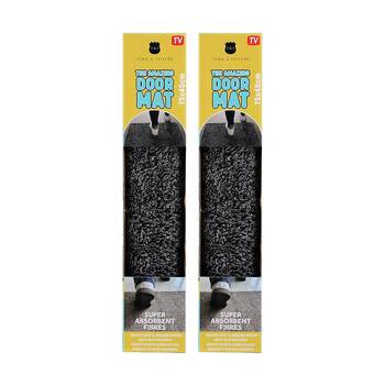 2PK Boxsweden The Amazing Door Mat 75x45cm Removes Dirt & Absorb Water Assorted