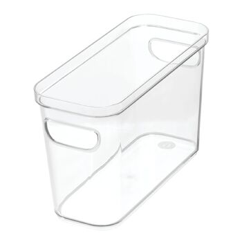 iDesign Crisp 24.5x15.24cm Storage Bin Kitchen Organiser w/ Handles - Clear