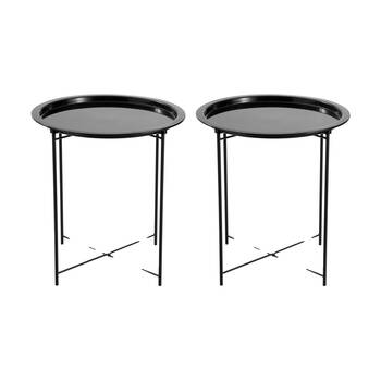 2PK Boxsweden Luno Round Side Table 47x47x50cm Durable Design Assorted