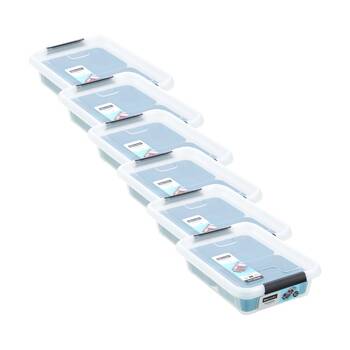 6PK Boxsweden Essentials Sort Box 2.7L Incl Trays Home Organisation Assorted