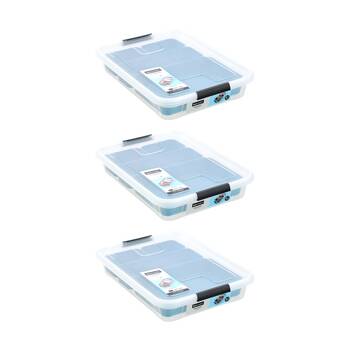 3PK Boxsweden Essentials Sort Box 5.7L Incl Trays Home Organisation Assorted