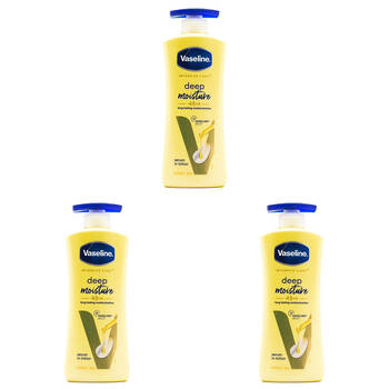 3PK Vaseline Intensive Care 48H Deep Moisture Body Lotion 400ml