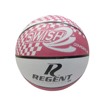 Regent Swish Indoor/Outdoor Basketball Size 6 White/Pink