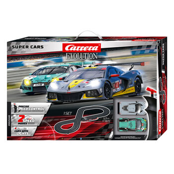 Carrera Super Cars - 5.3m 1:32 Track Slot Car Childrens Toy Set 8y+
