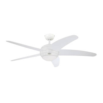 Westinghouse 132cm Brendan Ceiling Fan w/LED Light - White