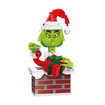 504pc Brickcraft The Grinch Up the Chimney Building Toy Complete Set