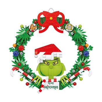 523pc Brickcraft The Grinch Wreath Building Toy Complete Set