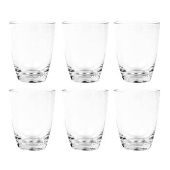 6PK Impact 450ml Old Fashion Drink Cup Polycarbonate - Clear