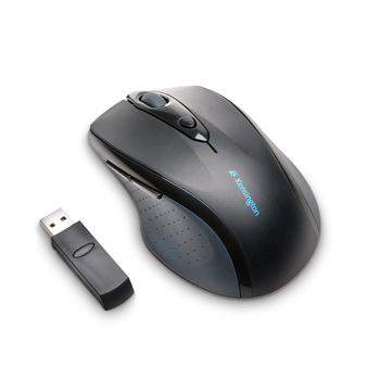 Kensington Pro Fit Wireless Full Size Optical Mouse For Laptop - Black