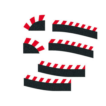 6pc Carrera Shoulders for Digital Chicane Kids/Child 8y+