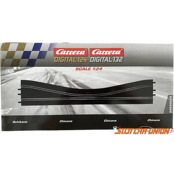 Carrera Chicane 3-Track Sections 1:24 Toy Set Black 8y+