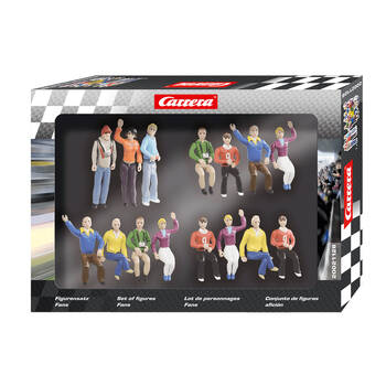 15pc Carrera Action Figures Racing Fans Slot Car Accessory 8y+
