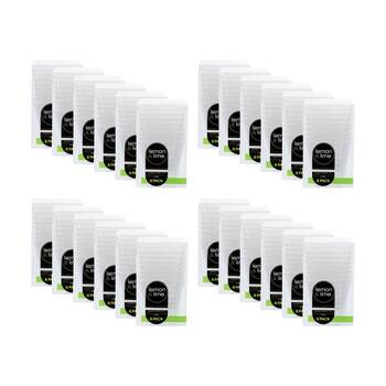 24x 8pc Lemon and Lime Mini Luxe Square Dessert Cup 220ml Reusable Cups