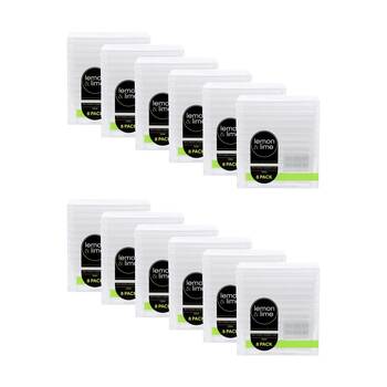 12x 8pc Lemon and Lime Mini Luxe Rectangle Dessert Cup 120ml Reusable Cups