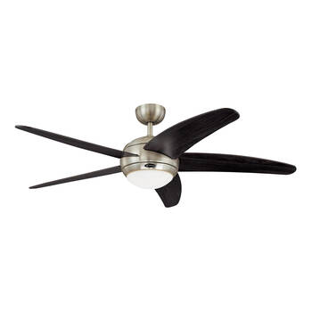Westinghouse 132cm Brendan Ceiling Fan w/LED Light - Satin Chrome