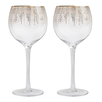 2pc Ladelle Twinkle Gin/Cocktail Drink/Beverage Glass 450ml Set