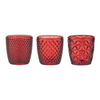 3pc Ladelle Twinkle Berry Electric Battery Operated Tealights