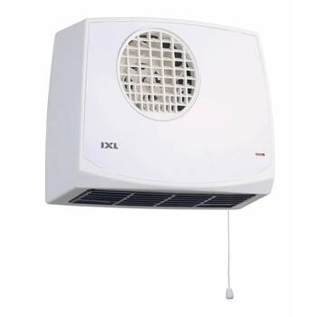 IXL Winflow 2400W ABS Wall Mounted Bathroom Fan Heater 25.5x25cm - White