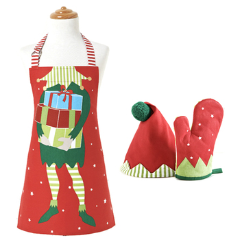 Ladelle Cotton Santa's Little Helper Kid's/Children's Chef Set