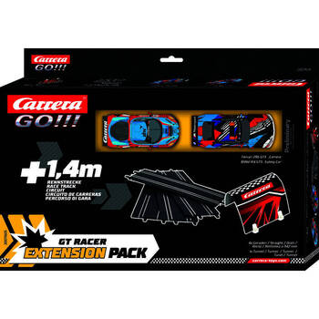 Carrera GT Racer Extension Pack - with 2 Cars & 4 Straight Track 4.5x39x15.5cm