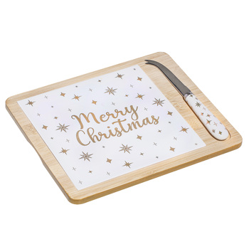 Ladelle Starry Serving/Entertaining Platter & Cheese Knife Set 27x23x2.5cm