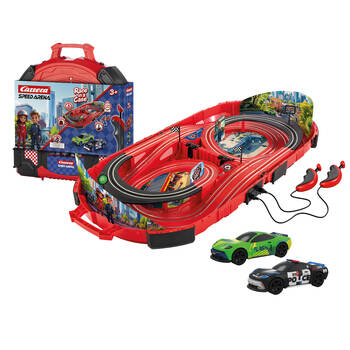 Carrera Police Chase in Carry Case Slot Car Toy Race Track Set Kids