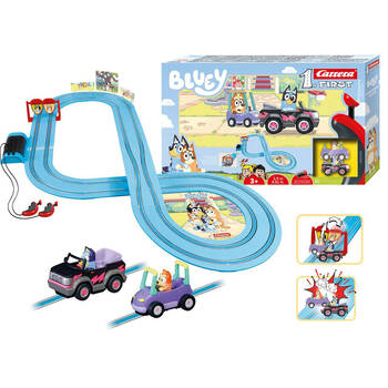 Carrera First Bluey - Lets Go! Slot Car Racing Track Childrens Toy 2.9m