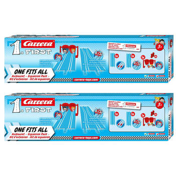2PK Carrera First Track Slot Car Collision/Flip Extension Set One Fits All Kids