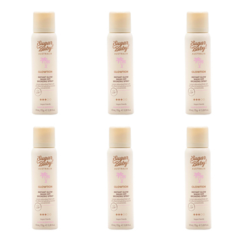 6PK Sugar Baby Glowtion 97ml Instant Glow Wash Off Bronzing Spray