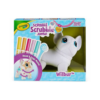 Crayola Scribble Scrubbie Art & Craft Kit Jumbo Pet Wilbur Kids 3y+