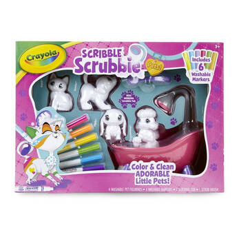 Crayola Scribble Scrubbie Art & Craft Kit Peculiar Pets Kids 3y+