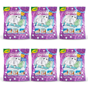 6PK Crayola Scribble Scrubbies Pets Refresh Assorted 3y+