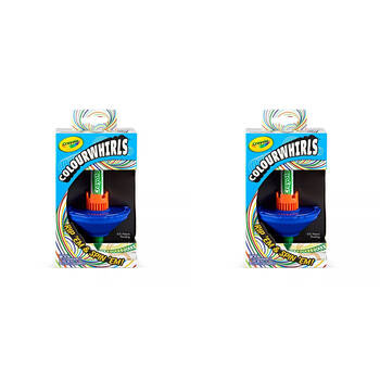 2PK Crayola Colourwhirls Spin Art Educational Toy Kids Asstd 6y+