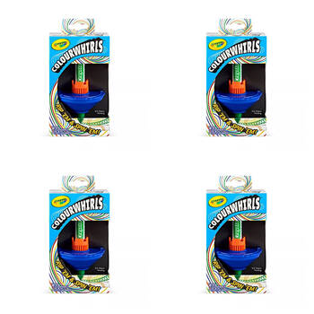 4PK Crayola Colourwhirls Spin Art Educational Toy Kids Asstd 6y+