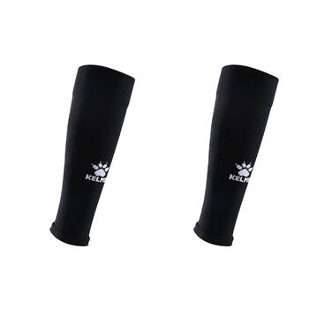 2PK Kelme Sport Footless Soccer Socks/Calf Sleeve Grip Sock Compatable Black