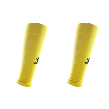 2PK Kelme Sport Footless Soccer Socks/Calf Sleeve Grip Sock Compatable Yellow