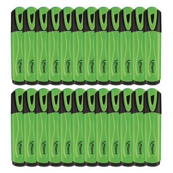 2x 12pc Maped Fluo Quality Neon Marker/Highlighter - Green