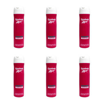 6PK Reebok Women Deodorant Scented Body Spray Fragrance 150ml Inspire Your Mind