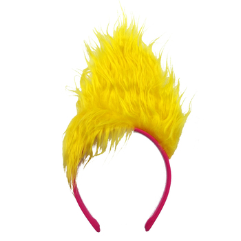 Viva Trolls 3 Headband w/ Attached Hair Kids 3y+ Yellow