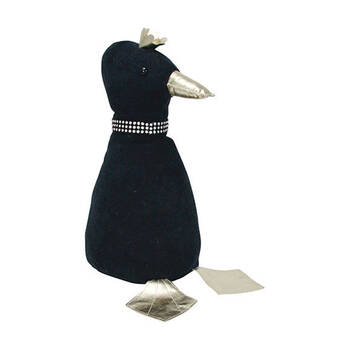 Annabel Trends Animal Doorstop 24x34cm Home Decor - Duck Black