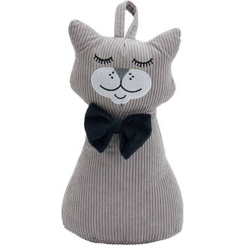 Annabel Trends Animal Doorstop 30x15cm Home Decor Happy Cat - Grey