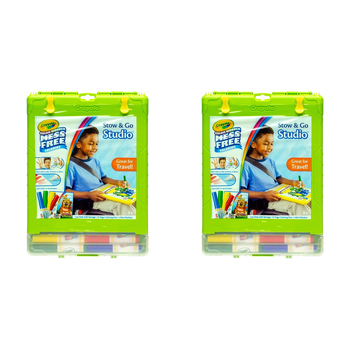 2PK Crayola Colour Wonder Stow & Go Studio Art/Craft Supplies Set 3y+