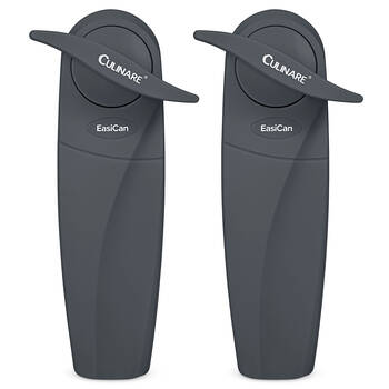 2x Culinare Easican Stainless Steel Can Opener - Charcoal