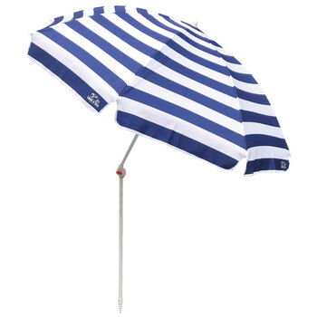 Land & Sea Sports Australia 2m Resort Tilt Beach Umbrella Blue/White Striped