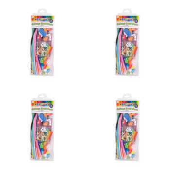 4PK Kaleidoscope Collage Craft Pack Kids/Children Art Kit 5y+